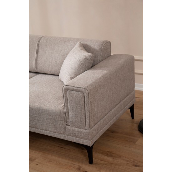 Corner Sofa-Bed Horizon Left - Light Brown Light Brown Corner Sofa-Bed Horizon Left - Light Brown Light Brown