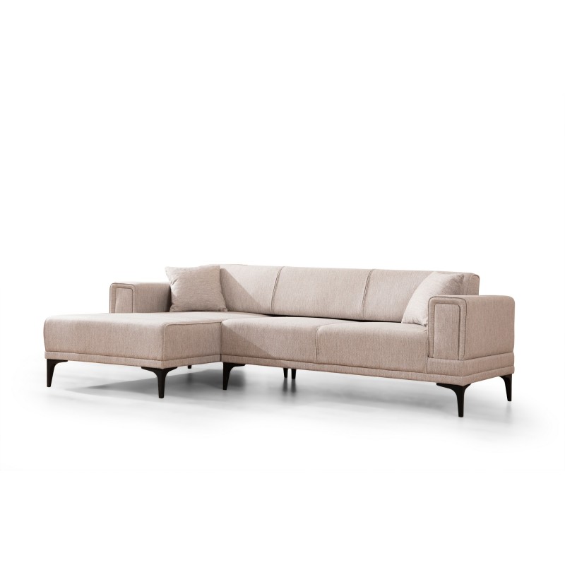 Corner Sofa-Bed Horizon Left - Light Brown Light Brown