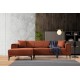 Corner Sofa-Bed Horizon Left - Tile Red Tile Red