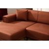 Corner Sofa-Bed Horizon Left - Tile Red Tile Red
