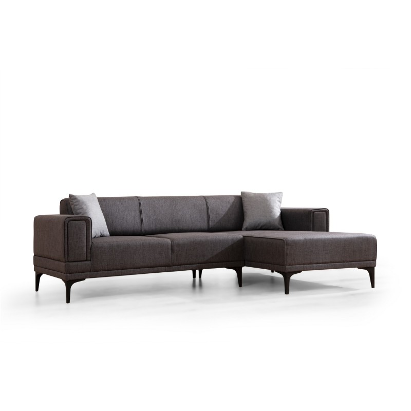 Atelier del Sofa Corner Sofa-Bed Horizon Right - Dark Grey Dark Grey