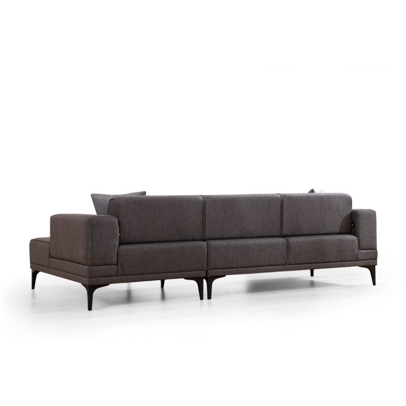 Atelier del Sofa Corner Sofa-Bed Horizon Right - Dark Grey Dark Grey