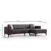 Atelier del Sofa Corner Sofa-Bed Horizon Right - Dark Grey Dark Grey