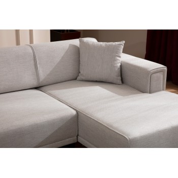 Corner Sofa-Bed Horizon Right - Ecru Ecru