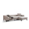 Corner Sofa-Bed Horizon Right - Ecru Ecru