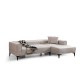 Corner Sofa-Bed Horizon Right - Ecru Ecru