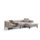 Corner Sofa-Bed Horizon Right - Ecru Ecru