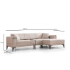 Corner Sofa-Bed Horizon Right - Light Brown Light Brown