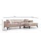 Corner Sofa-Bed Horizon Right - Light Brown Light Brown Corner Sofa-Bed Horizon Right - Light Brown Light Brown