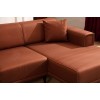 Corner Sofa-Bed Horizon Right - Tile Red Tile Red