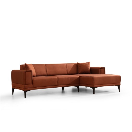 Corner Sofa-Bed Horizon Right - Tile Red Tile Red