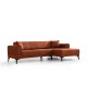 Corner Sofa-Bed Horizon Right - Tile Red Tile Red