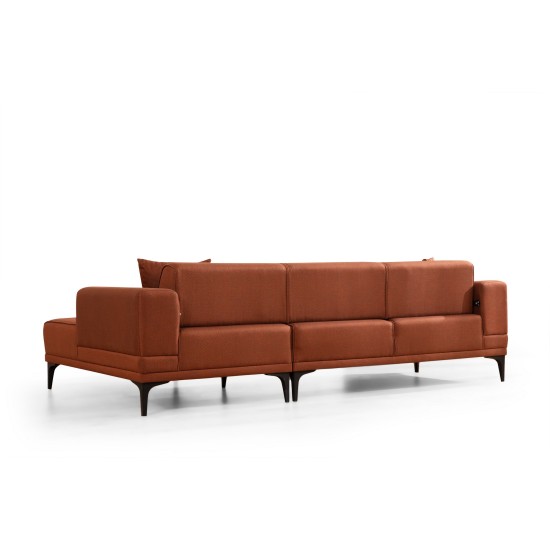 Corner Sofa-Bed Horizon Right - Tile Red Tile Red