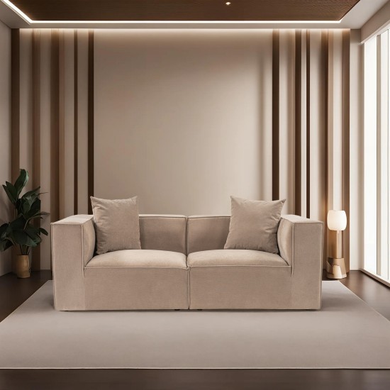 2-Seat Sofa Sora 2 - Cappuccino Cappuccino 2-Seat Sofa Sora 2 - Cappuccino Cappuccino