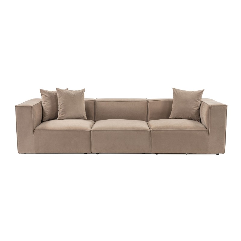 3-Seat Sofa Sora 3 - Cappuccino Cappuccino