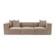 3-Seat Sofa Sora 3 - Cappuccino Cappuccino 3-Seat Sofa Sora 3 - Cappuccino Cappuccino