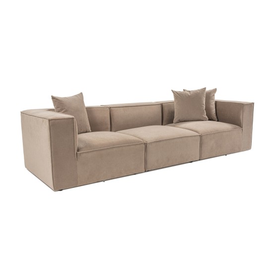 3-Seat Sofa Sora 3 - Cappuccino Cappuccino 3-Seat Sofa Sora 3 - Cappuccino Cappuccino
