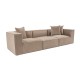 3-Seat Sofa Sora 3 - Cappuccino Cappuccino 3-Seat Sofa Sora 3 - Cappuccino Cappuccino