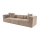 3-Seat Sofa Sora 3 - Cappuccino Cappuccino 3-Seat Sofa Sora 3 - Cappuccino Cappuccino