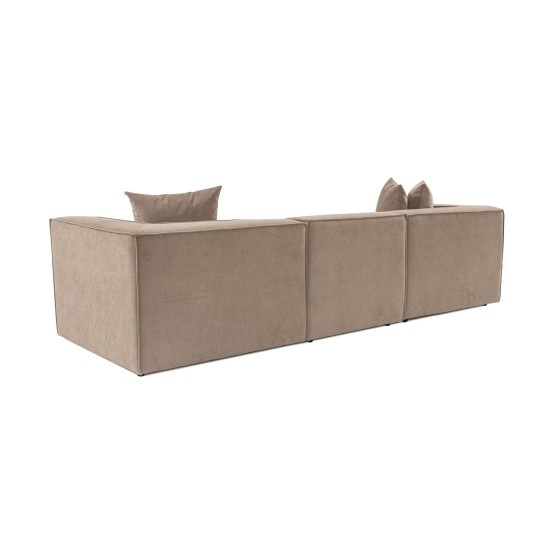 3-Seat Sofa Sora 3 - Cappuccino Cappuccino 3-Seat Sofa Sora 3 - Cappuccino Cappuccino
