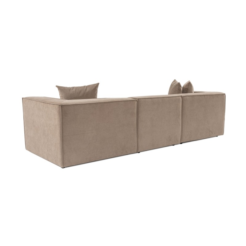 3-Seat Sofa Sora 3 - Cappuccino Cappuccino