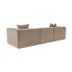 3-Seat Sofa Sora 3 - Cappuccino Cappuccino 3-Seat Sofa Sora 3 - Cappuccino Cappuccino