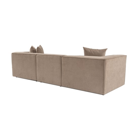 3-Seat Sofa Sora 3 - Cappuccino Cappuccino 3-Seat Sofa Sora 3 - Cappuccino Cappuccino