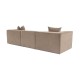 3-Seat Sofa Sora 3 - Cappuccino Cappuccino 3-Seat Sofa Sora 3 - Cappuccino Cappuccino
