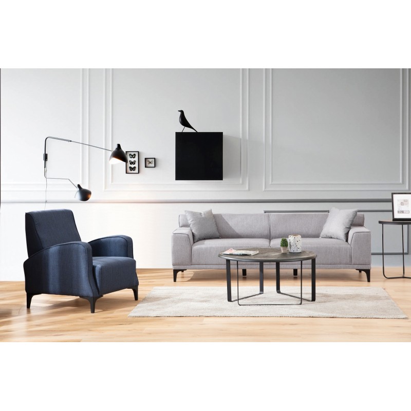 3-Seat Sofa Petra 3 - Light Grey Light Grey