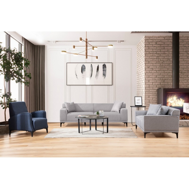 3-Seat Sofa Petra 3 - Light Grey Light Grey
