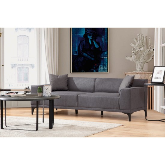 3-Seat Sofa Petra 3 -Anthracite Anthracite 3-Seat Sofa Petra 3 -Anthracite Anthracite