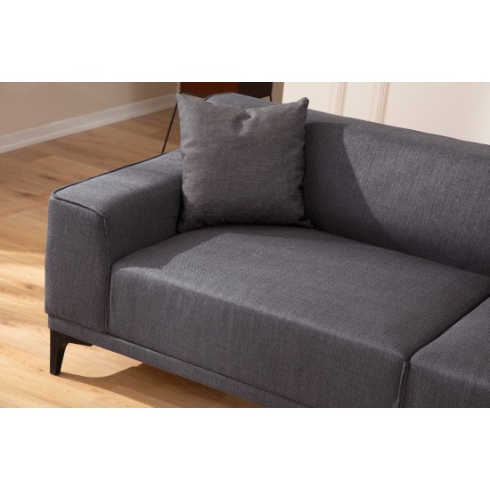 3-Seat Sofa Petra 3 -Anthracite Anthracite 3-Seat Sofa Petra 3 -Anthracite Anthracite