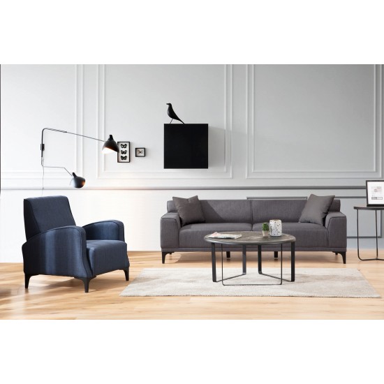 3-Seat Sofa Petra 3 -Anthracite Anthracite 3-Seat Sofa Petra 3 -Anthracite Anthracite