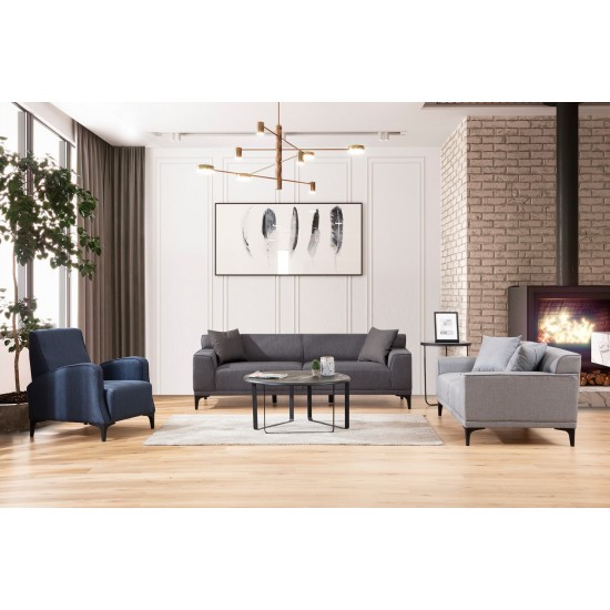 3-Seat Sofa Petra 3 -Anthracite Anthracite 3-Seat Sofa Petra 3 -Anthracite Anthracite