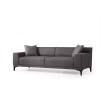 3-Seat Sofa Petra 3 -Anthracite Anthracite