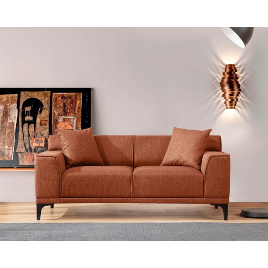 2-Seat Sofa Petra 2 - Orange Orange 2-Seat Sofa Petra 2 - Orange Orange