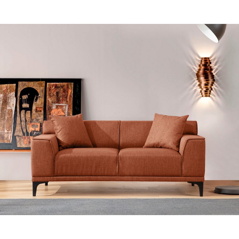 2-Seat Sofa Petra 2 - Orange Orange