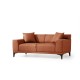 2-Seat Sofa Petra 2 - Orange Orange 2-Seat Sofa Petra 2 - Orange Orange