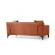2-Seat Sofa Petra 2 - Orange Orange 2-Seat Sofa Petra 2 - Orange Orange