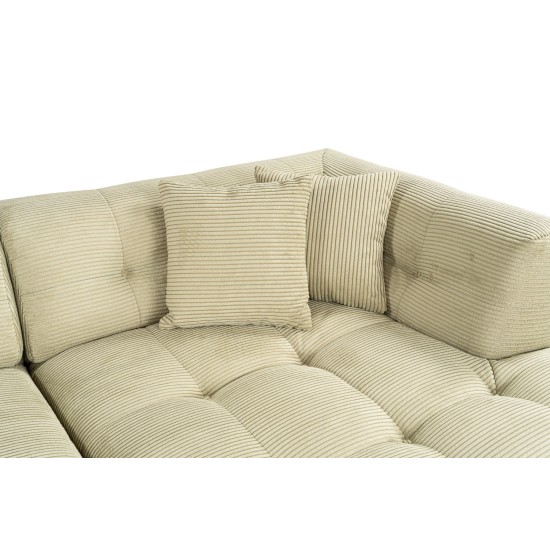 Corner Sofa Cady Corner Right - Green Green Corner Sofa Cady Corner Right - Green Green