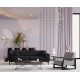 3-Seat Sofa-Bed Athena 3 Seater - Black Black
