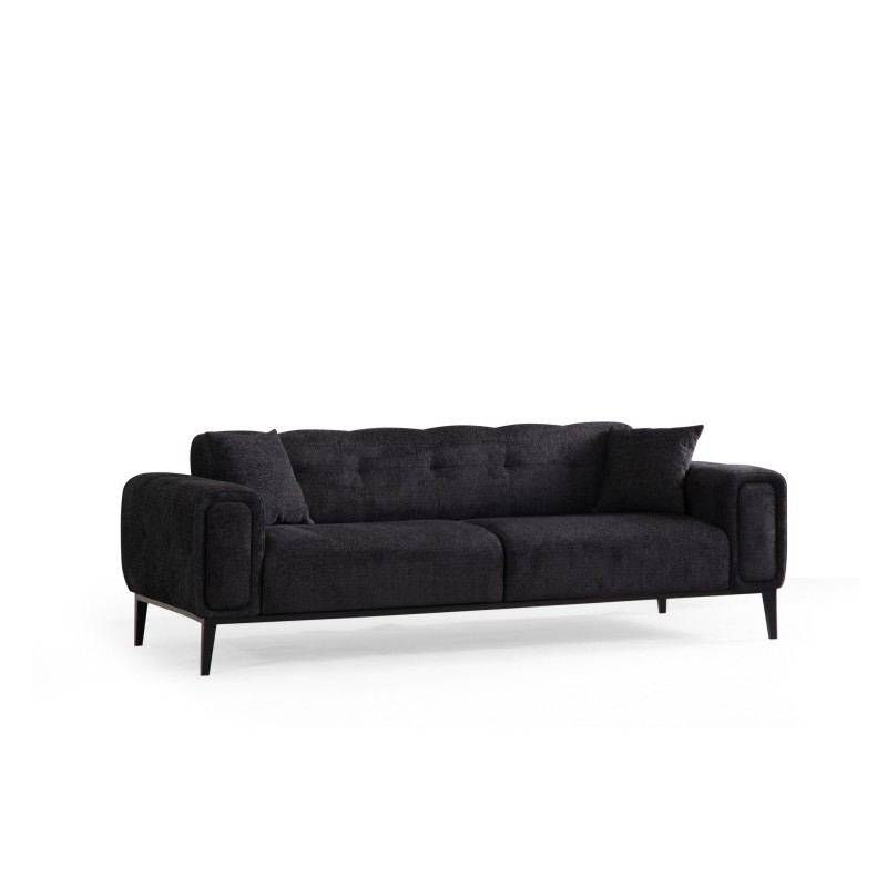 3-Seat Sofa-Bed Athena 3 Seater - Black Black
