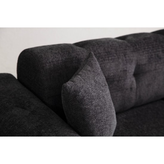 3-Seat Sofa-Bed Athena 3 Seater - Black Black