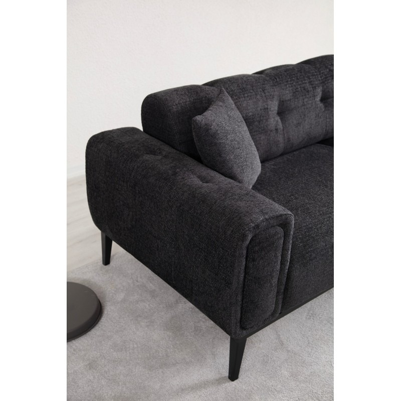 3-Seat Sofa-Bed Athena 3 Seater - Black Black