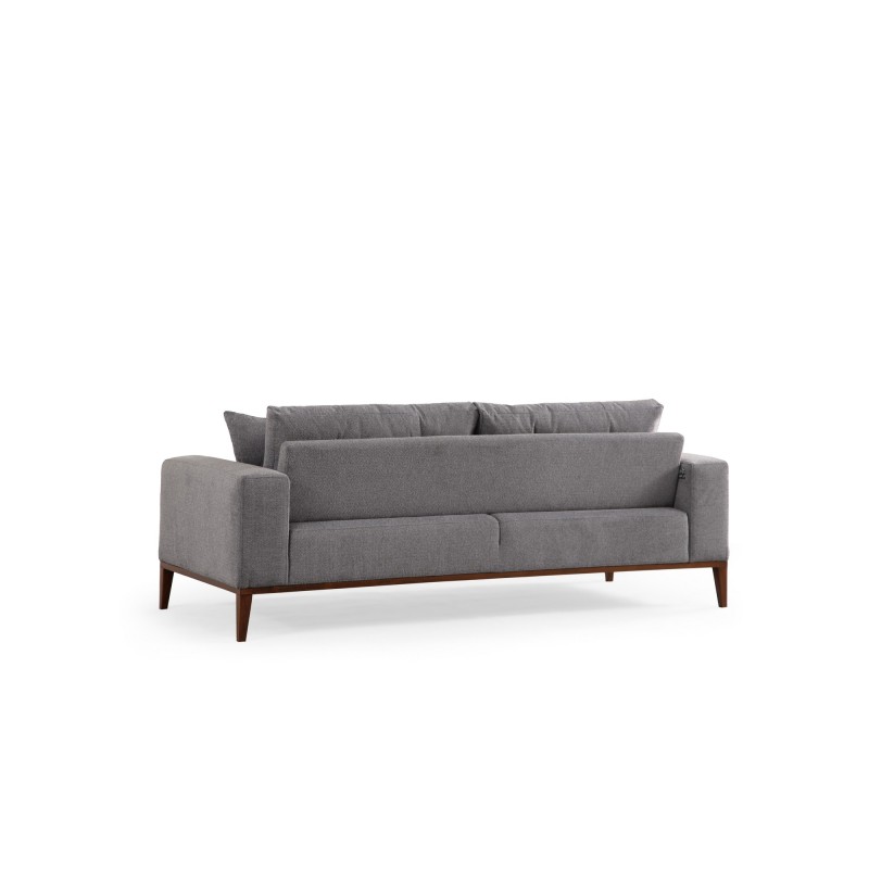 Τριθέσιος Καναπές - Sinor 3 - Χρώμα Ανοιχτό Γκρι - 225x92x75εκ