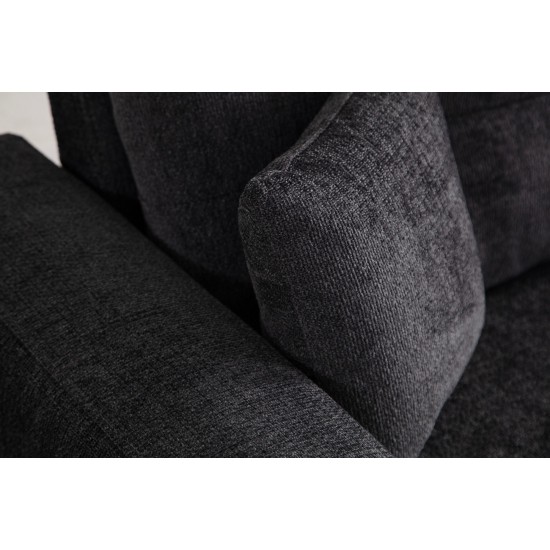 Τριθέσιος Καναπές - Sinor 3 - Χρώμα Ανθρακί - 225x92x75εκ Τριθέσιος Καναπές - Sinor 3 - Χρώμα Ανθρακί - 225x92x75εκ
