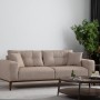 Τριθέσιος Καναπές - Sinor 3 - Χρώμα Μπεζ - 225x92x75εκ
