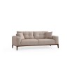 Τριθέσιος Καναπές - Sinor 3 - Χρώμα Μπεζ - 225x92x75εκ