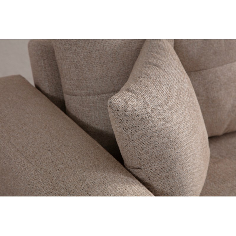 Τριθέσιος Καναπές - Sinor 3 - Χρώμα Μπεζ - 225x92x75εκ