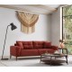 Τριθέσιος Καναπές - Sinor 3 - Χρώμα Κεραμιδί - 225x92x75εκ Τριθέσιος Καναπές - Sinor 3 - Χρώμα Κεραμιδί - 225x92x75εκ